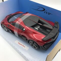 Alternative view of Model Car Bburago 1/18 Bugatti Divo Metallic Red Die Cast