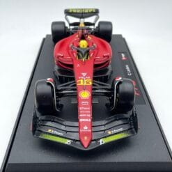 Alternative view of Model F1 Bburago 1/18 Ferrari F1-75 2022 Monza Gp Charles Leclerc #16