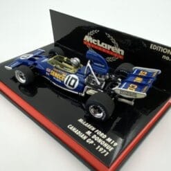 Alternative view of F1 model Minichamps 1/43 McLaren Ford M19 Canadian GP 1971 #10 M. Donohue