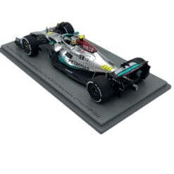Alternative view of F1 model Spark 1/43 Mercedes AMG F1 W13 2nd French GP 2022 #44 L. Hamilton