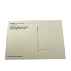 Alternative view of Postcard celebrating Ferrari's first victory in Formula 1 Silverstone July 14, 1951