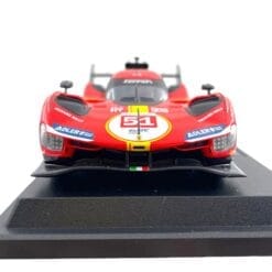 Alternative view of Model Car Bburago 1/24 Ferrari 499P #51 Winner 24h Le Mans 2023 Pierguidi-Calado-Giovinazzi