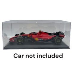 Showcase display case plexiglass + Black Base x Model 1/18 Stradali-F1 33.50x17.3x13 cm