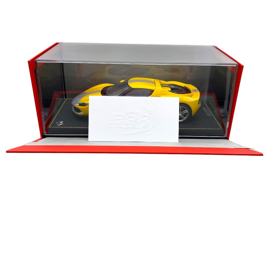 Bbr Model Car 1/18 Ferrari 296 GTB Assetto Fiorano Giallo
