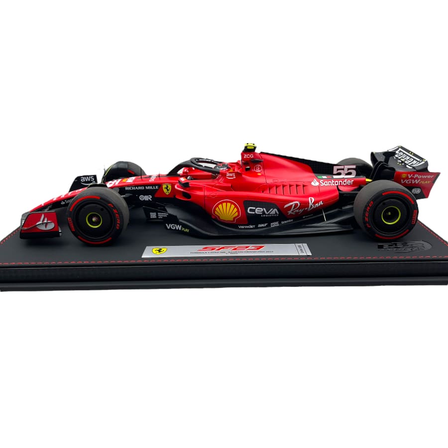 F1 model BBR 1/18 Ferrari SF-23 Bahrain GP 2023 #55 C. Sainz