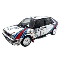 Model Car Kyosho 1/18 Lancia Delta HF 4WD 1987 Winner 1000 Lakes #4 Alen-Kivimaki