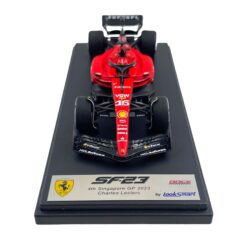 Alternative view of F1 model Looksmart 1/43 Ferrari F1 SF-23 Singapore Gp 2023 Charles Leclerc #16