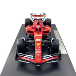Alternative view of F1 model Bburago 1/18 Signature Ferrari SF-24 C. Leclerc #16 4th Imola GP 2024