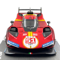 Alternative view of Model Car BBR Models 1/12 Ferrari 499P Pier Guidi-Calado-Giovinazzi #51 Winner Le Mans 2023 Dirty Version Ltd