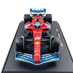 Alternative view of F1 model Bburago 1/18 Ferrari SF-24 C. Leclerc #16 Miami GP 2024