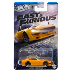 Hotwheels Model Car 1/64 Fast&Furious Datsun 240Z Custom Yellow