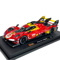 Model Car Bburago 1/18 Ferrari 499P Pier Guidi-Calado-Giovinazzi #51 3rd Le Mans 2024