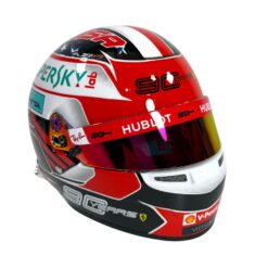 Alternative view of Mini Helmet Bell Racing 1/2 Ferrari Special Edition C.Leclerc Usa & Brasil Gp 2019