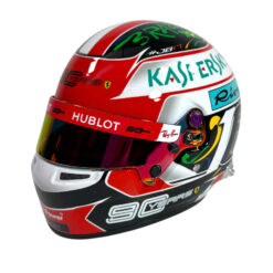 Mini Helmet Bell Racing 1/2 Ferrari Special Edition C.Leclerc Usa & Brasil Gp 2019