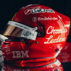 Mini Helmet F1 Looksmart 1/5 Ferrari Monza Gp 2025 50th anniversary N.Lauda World Champ. C.Leclerc #16
