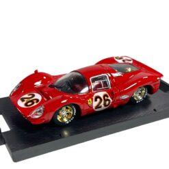 Model Car Brumm 1/43 Ferrari 412P Coupe Retired 3rd place 24h Daytona 1967 #26 Rodriguez - Guichet