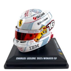 Mini Helmet Looksmart 1/5 Ferrari Monaco Gp 2025 C. Leclerc #16