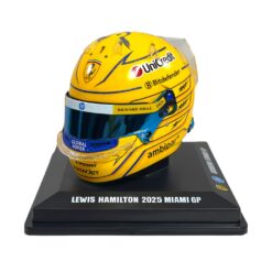 Mini Helmet Looksmart 1/5 Scuderia Ferrari Miami GP 2025 Lewis Hamilton #44