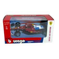 Modellino F1 Bburago Race&Play 1/43 Ferrari SF-25 Miami GP 2025 #44 L. Hamilton
