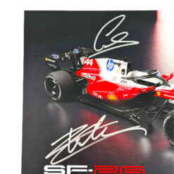Cartolina Ufficiale Scuderia Ferrari SF-26 Signed Lewis Hamilton and Charles Leclerc