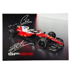 Cartolina Ufficiale Scuderia Ferrari SF-26 Signed Lewis Hamilton and Charles Leclerc