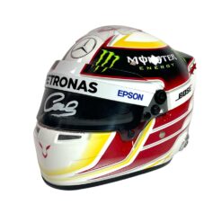 Mini Helmet Bell Racing 1/2 Mercedes-AMG Petronas 2015 #44 L. Hamilton signed