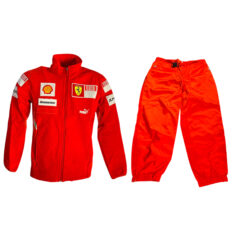Complete Adult Puma x Scuderia Ferrari F1 Team Mechanic Jacket + Tommy Hilfiger x Scuderia Ferrari Rain Pants Fiery Red