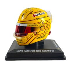 Mini Helmet Looksmart 1/5 Scuderia Ferrari Monaco GP 2025 #44 L. Hamilton