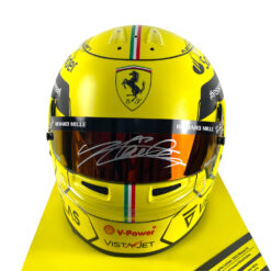 Alternative view of Helmet Replica Official Ferrari Bell Racing 1/1 Charles Leclerc signed #16 Monza Gp 2022 ltd. 40 pcs