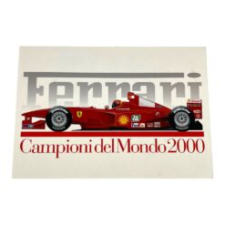 Postcard Ferrari World Champions 22.10.2000