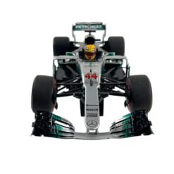 Alternative view of F1 model Minichamps 1/18 Mercedes AMG Petronas W08 Lewis Hamilton #44 World Champion 2017