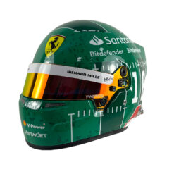 Mini Helmet Bell Racing 1/2 Ferrari Austin Gp Charles Leclerc 2023 ltd 300 pcs