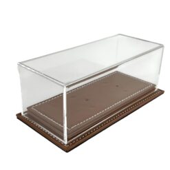 Showcase Display Box Atlantic 1/43 Teca+ Leather Base Mulhouse Brown