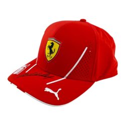 Junior Puma x Scuderia Ferrari F1 Official Replica 2024 cap signed by Charles Leclerc #16