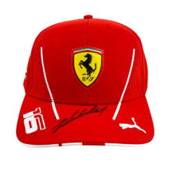 Alternative view of Junior Puma x Scuderia Ferrari F1 Official Replica 2024 cap signed by Charles Leclerc #16