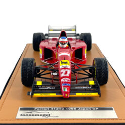 Alternative view of Tecnomodel F1 model 1/18 Ferrari 412T2 Jean Alesi #27 Japan GP 1995 Raining Tyres w/Driver