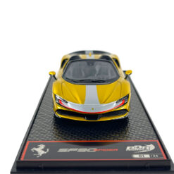 Alternative view of BBR Models 1/43 Ferrari SF90 Spider Pack Fiorano Yellow Monte Carlo Limited Edition Car Model