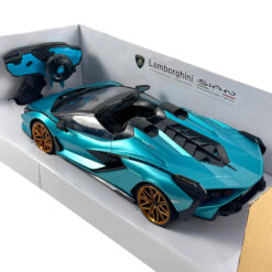 Model Car Reel Toys 1/12 Lamborghini Sian Roadster Blue Metallic RC