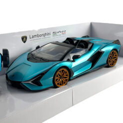 Model Car Reel Toys 1/12 Lamborghini Sian Roadster Blue Metallic RC