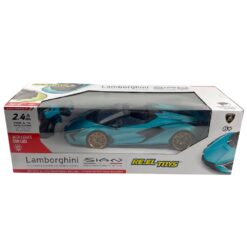 Model Car Reel Toys 1/12 Lamborghini Sian Roadster Blue Metallic RC