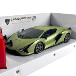 Model Car Reel Toys 1/24 Lamborghini Sian green RC